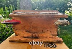 Banctabouret Wood Antique Papua Native Bench Old Wooden Papua New Guinea Rare Z