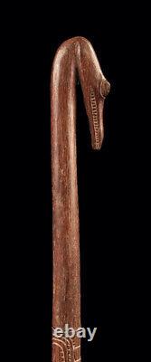 Bâton rituel, canne, sepik river, ritual stick, papua new guinea