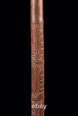 Bâton rituel, canne, sepik river, ritual stick, papua new guinea