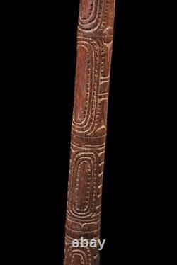 Bâton rituel, canne, sepik river, ritual stick, papua new guinea