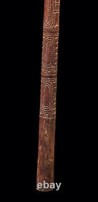 Bâton rituel, canne, sepik river, ritual stick, papua new guinea