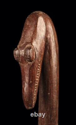 Bâton rituel, canne, sepik river, ritual stick, papua new guinea