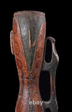 Big hand drum, traditional instrument, papua new guinea, oceanic art, tribal art