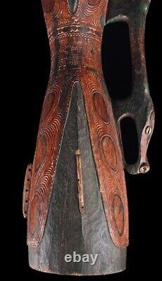 Big hand drum, traditional instrument, papua new guinea, oceanic art, tribal art