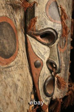 Bouclier de pirogue, canoe shield, oceanic art, primitive art, papua new guinea
