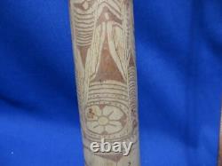 C 1900 Hand Etched Lime Container Papua New Guinea Yamok Tribe Sepic River Area