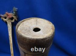 C 1900 Lime Container Bone Spatula Papua New Guinea Yamok Tribe Sepic River Area