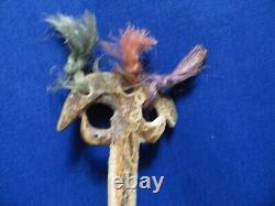 C 1900 Lime Container Bone Spatula Papua New Guinea Yamok Tribe Sepic River Area