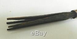 CANNIBAL FORK FIJI PAPUA NEW GUINEA Iculanibokola Wood Carving Rare