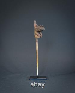 CARVED BIRD LIME SPATULA, Sepik River, Papua New Guinea