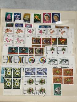 CMMY23 Papua New Guinea 1961 1986 mostly mint unhinged in blocks of 4