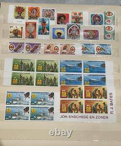 CMMY23 Papua New Guinea 1961 1986 mostly mint unhinged in blocks of 4