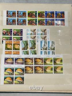 CMMY23 Papua New Guinea 1961 1986 mostly mint unhinged in blocks of 4