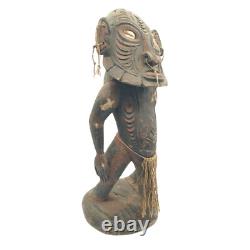 Carved Ancestral / Fertility Figure Mindimbit Village, Papua New Guinea 45cm