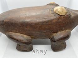 Carved Wood Frog Sepik River Papua New Guinea
