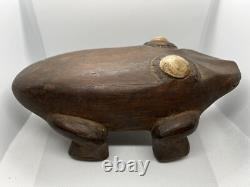 Carved Wood Frog Sepik River Papua New Guinea