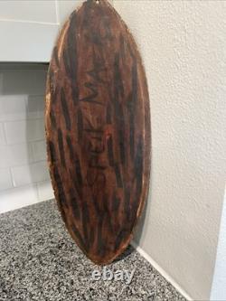 Carved Wooden Mask From Sepik River Region Of Papua, New Guinea 23x 9