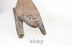 Carved Wooden Stool Headrest Canoe Vintage Rare Papua New Guinea Sepik Asmat