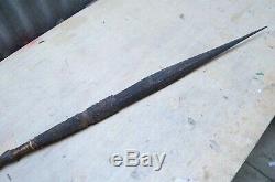 Ceremonial Crocodile Male Initiation Spear Chambri Lake Papua New Guinea 70