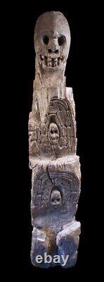 Ceremonial ladder, sculpture, escalier de case oceanic art, papua new guinea