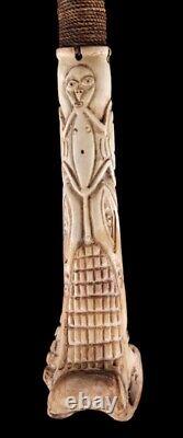 Chasse-mouche océanien, carved tool, oceanic art, fly-hunting, Papua New guinea