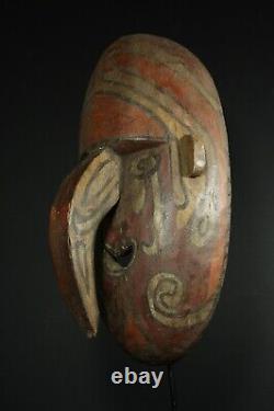 Classic Wooden Ancestor Mask SEPIK Ramu Lower Sepik river, Papua New Guinea