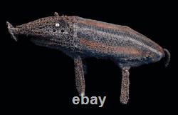 Cochon vannerie, braided pig, oceanic art, tribal art, Papua New Guinea, 63 cm