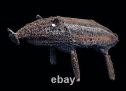 Cochon vannerie, braided pig, oceanic art, tribal art, Papua New Guinea, 63 cm