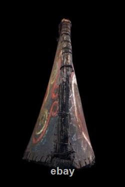 Coiffe de danse Kwoma, headdress, papua new guinea, traditional ornament, 26 cm