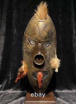 Contemporary Papua New Guinea Sepik River-Inspired Spirit Mask OOAK