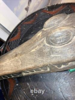 Crocodile Canoe Prow Tip Papua New Guinea Carving