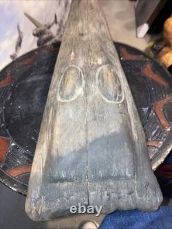 Crocodile Canoe Prow Tip Papua New Guinea Carving