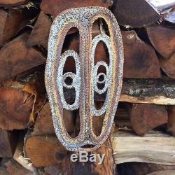 Decorative Papua-New-Guinea-Penis Gourd Cover Sheath with Unique Hand Crafted Mask