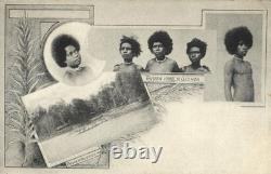 Dutch New Guinea, Native Types, Papua Males (1910s) Mission Postcard