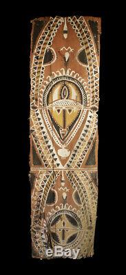 Ecorce peinte Abelam, painted sago bark ceiling, oceanic art, Papua New Guinea