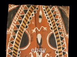 Ecorce peinte Abelam, painted sago bark ceiling, oceanic art, Papua New Guinea