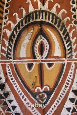 Ecorce peinte Abelam, painted sago bark ceiling, oceanic art, Papua New Guinea