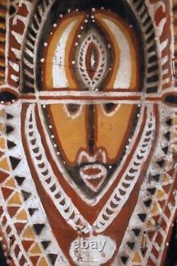 Ecorce peinte Abelam, painted sago bark ceiling, oceanic art, Papua New Guinea