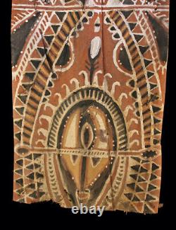 Ecorce peinte Abelam, painted sago bark ceiling, oceanic art, Papua New Guinea