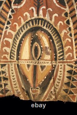 Ecorce peinte Abelam, painted sago bark ceiling, oceanic art, Papua New Guinea