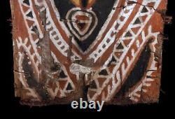 Ecorce peinte Abelam, painted sago bark ceiling, oceanic art, Papua New Guinea