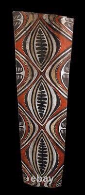 Ecorce peinte Kwoma, painted sago bark ceiling, oceanic art, Papua New Guinea