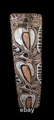 Ecorce peinte Kwoma, painted sago bark ceiling, oceanic art, Papua New Guinea