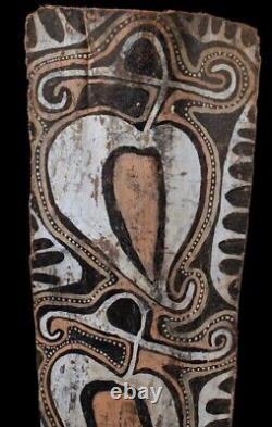 Ecorce peinte Kwoma, painted sago bark ceiling, oceanic art, Papua New Guinea