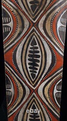 Ecorce peinte Kwoma, painted sago bark ceiling, oceanic art, Papua New Guinea