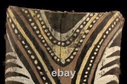 Ecorce peinte Kwoma, painted sago bark ceiling, oceanic art, Papua New Guinea