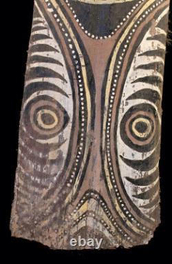 Ecorce peinte Kwoma, painted sago bark ceiling, oceanic art, Papua New Guinea