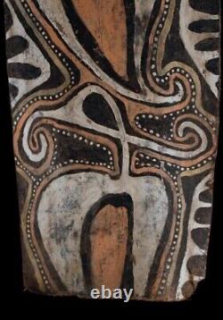 Ecorce peinte Kwoma, painted sago bark ceiling, oceanic art, Papua New Guinea