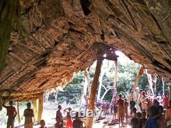 Ecorce peinte Kwoma, painted sago bark ceiling, oceanic art, Papua New Guinea