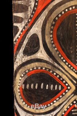 Ecorce peinte Kwoma, painted sago bark ceiling, oceanic art, Papua New Guinea